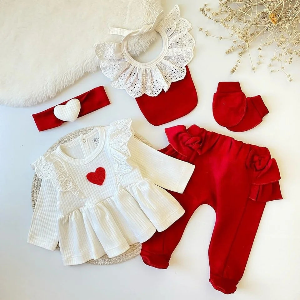 Ensemble Bébé Nouveau-Né 5 Pièces – Confort et Élégance