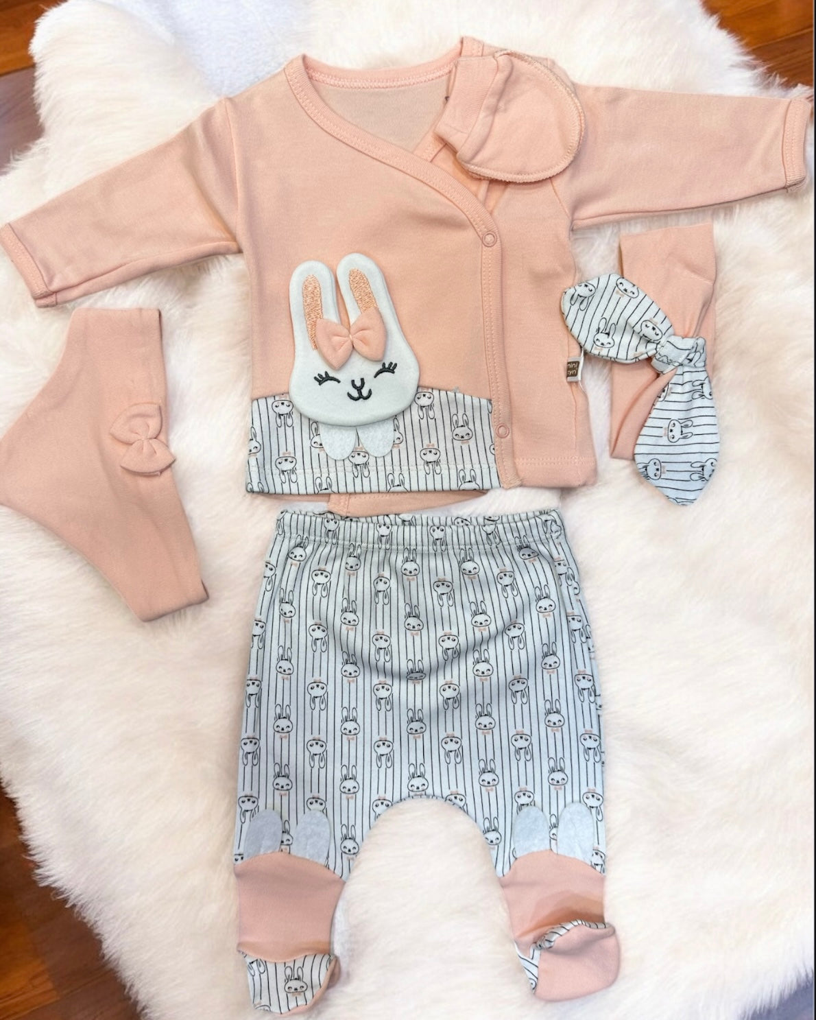 Ensemble Bébé Nouveau-Né 5 Pièces – Confort et Élégance