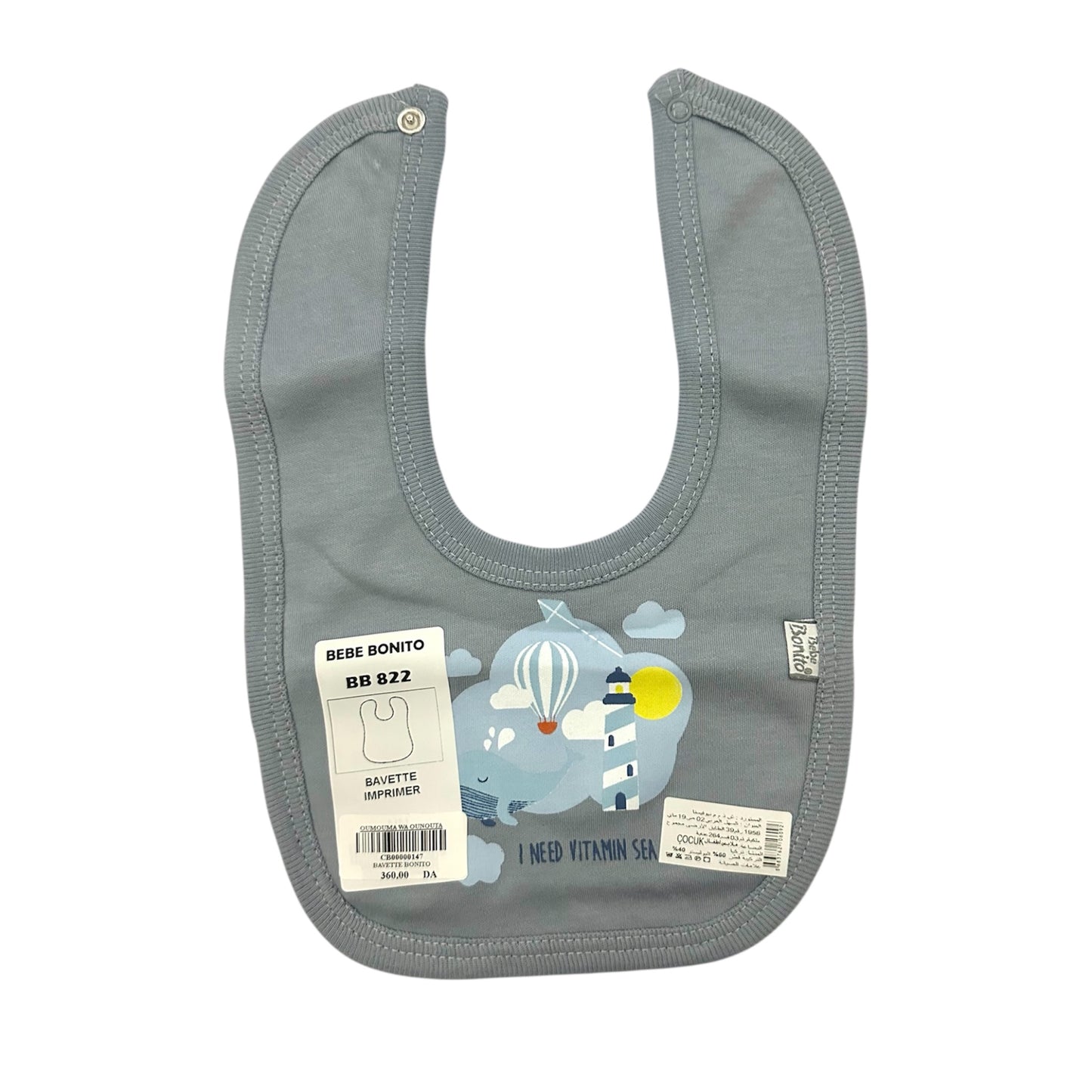 BONITO Bavoir Bébé – Pratique, Doux et Absorbant