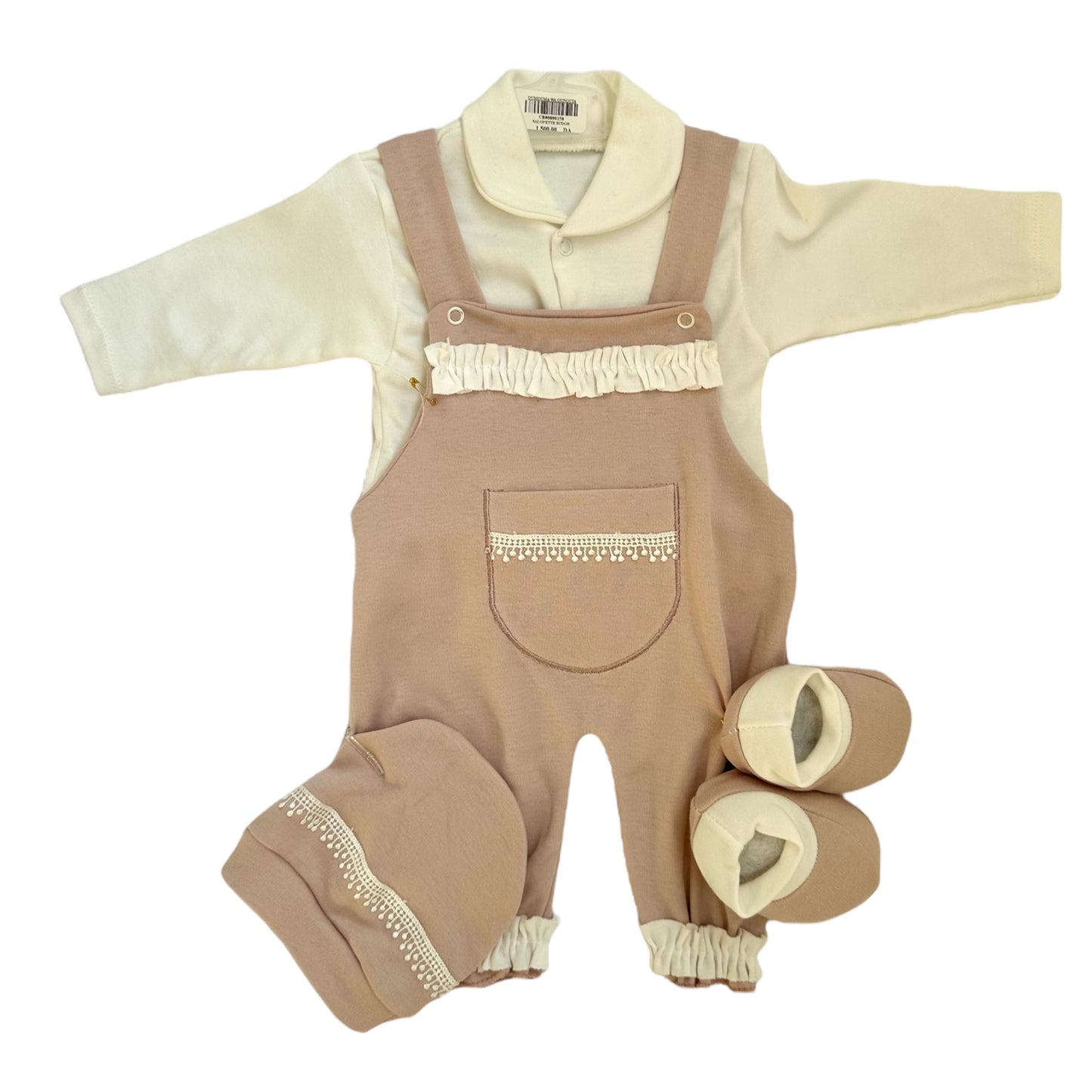 Ensemble Salopette Bébé Fille 0-3 M