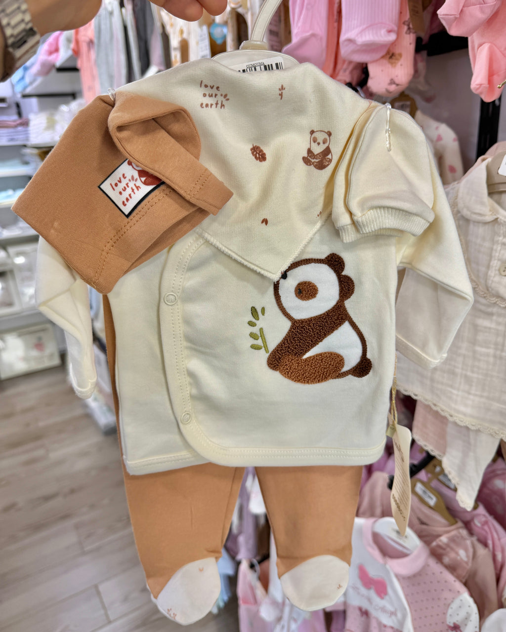 Ensemble panda 5 piece 0-3 mois