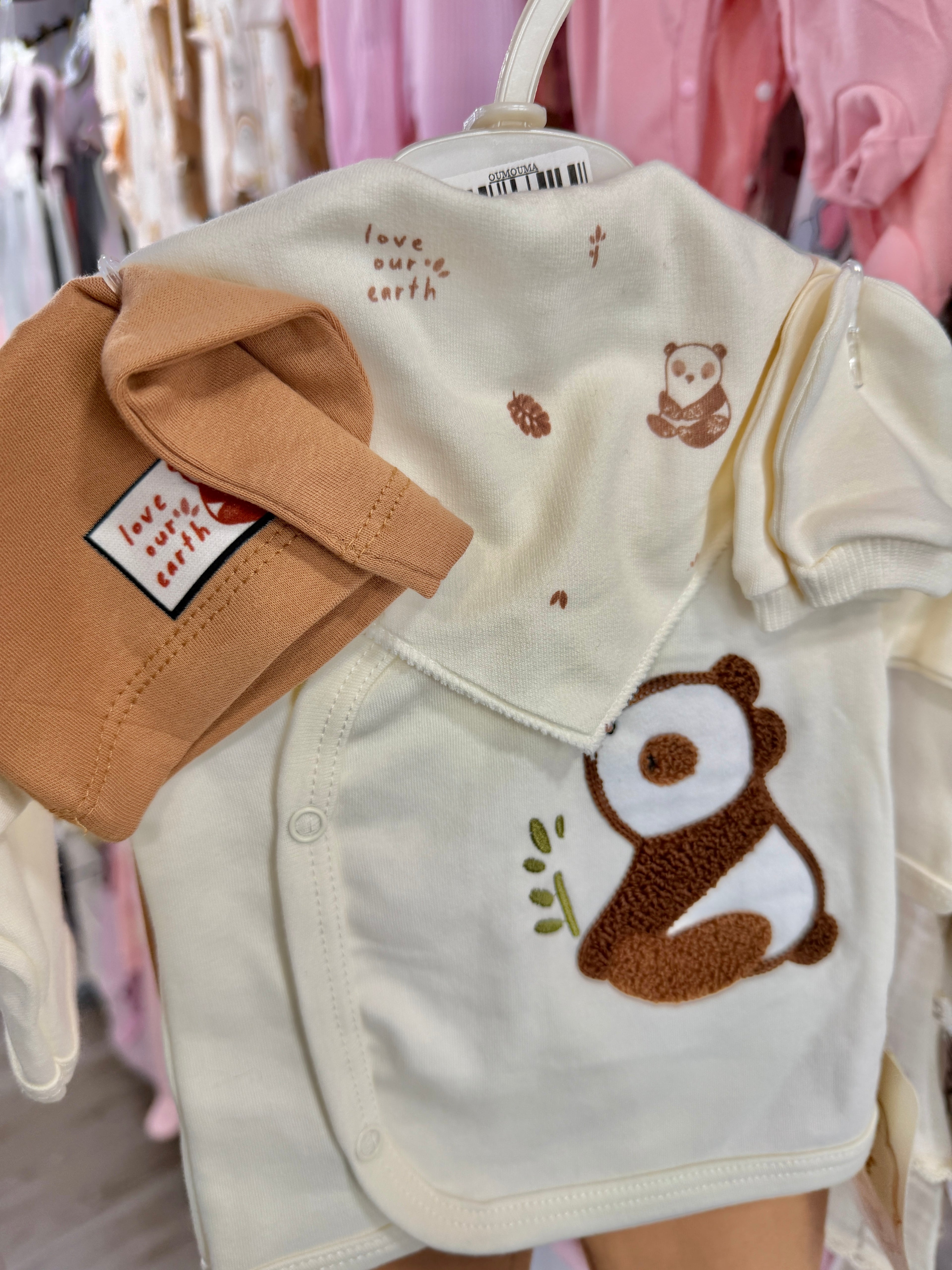 Ensemble panda 5 piece 0-3 mois