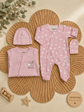 Ensemble Bébé "Apple" Rose 3 mois