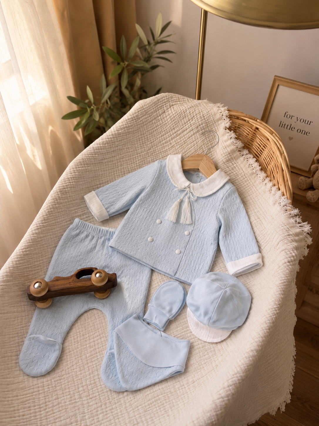Ensemble Bébé 5 Pièces en Coton – Douceur et Confort au Quotidien 💖