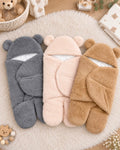 Nid d'Ange Bébé Ours en Peluche – Cocon de Naissance Ultra Doux 0-3 Mois
