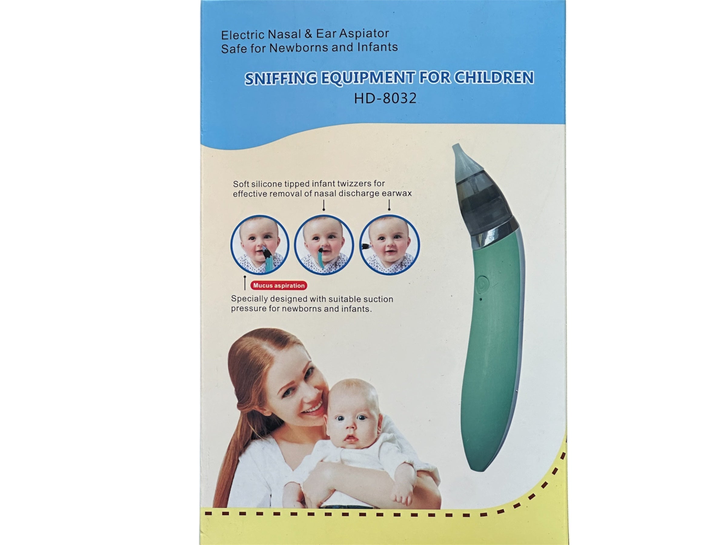 Aspirateur Nasal et Auriculaire Électrique Bébé