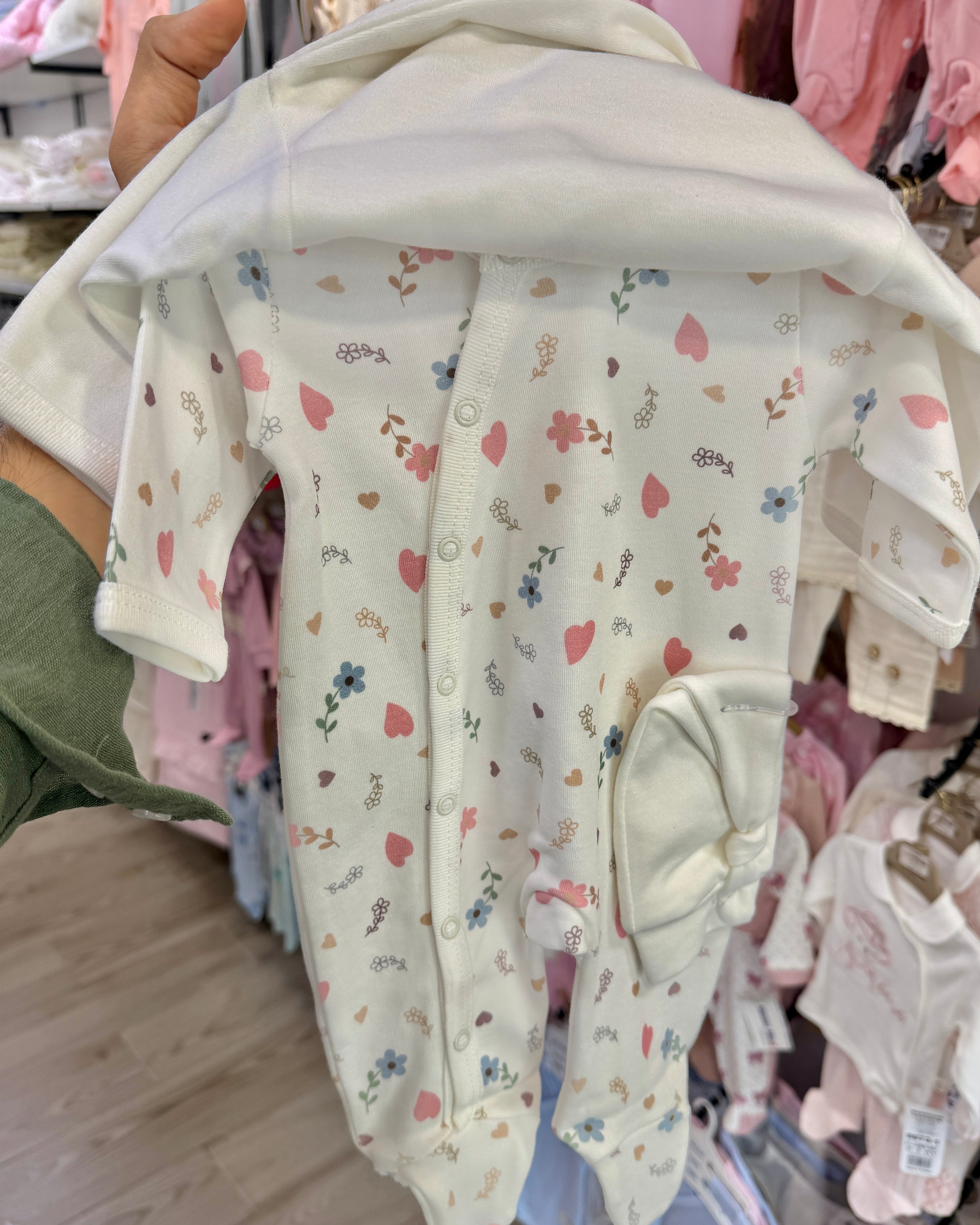 ✨ Grenouillère Bicolore "Sleep Well Baby" – Douceur et Sérénité 0-3/3-6