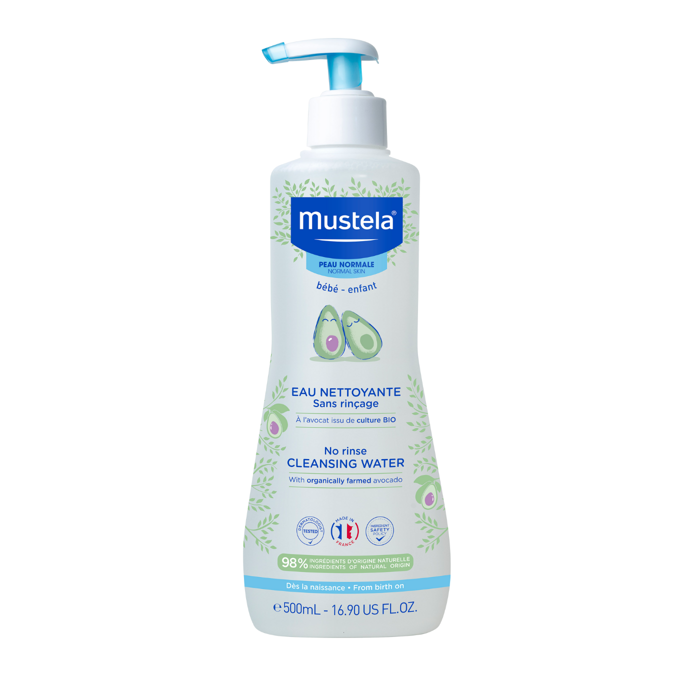 Mustela Eau Nettoyante Sans Rinçage 500ML