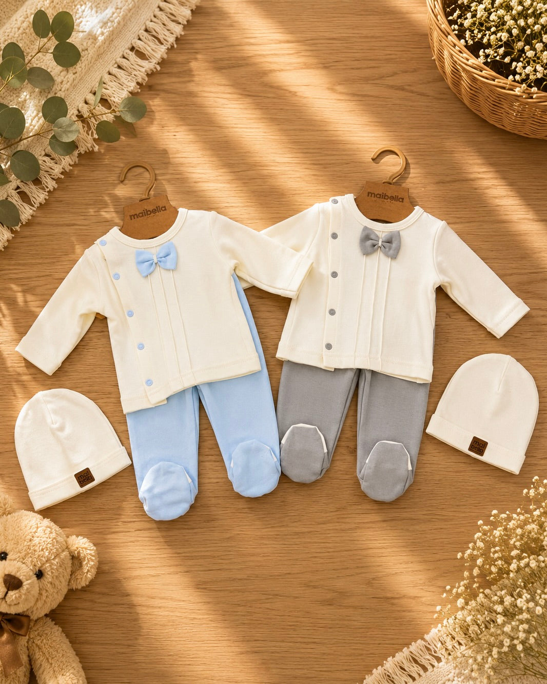 Ensemble Bébé  Papillon avec Bonnet