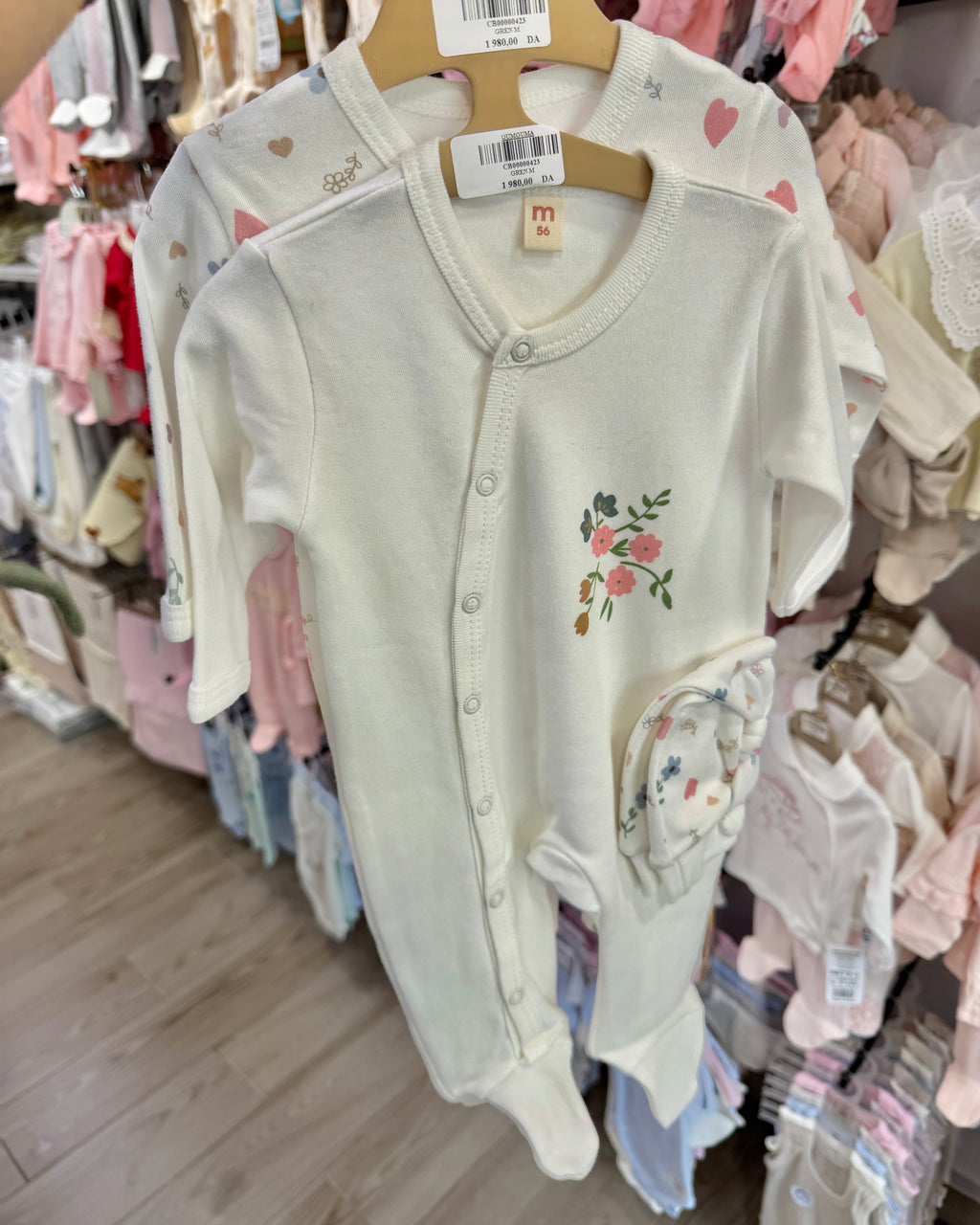 ✨ Grenouillère Bicolore "Sleep Well Baby" – Douceur et Sérénité 0-3/3-6