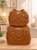 Ensemble de Sacs à Langer Chicco Caramel Matelassé Étoiles