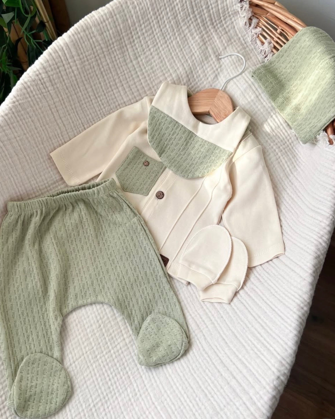 Ensemble de Naissance " élégance " – 5 Pièces