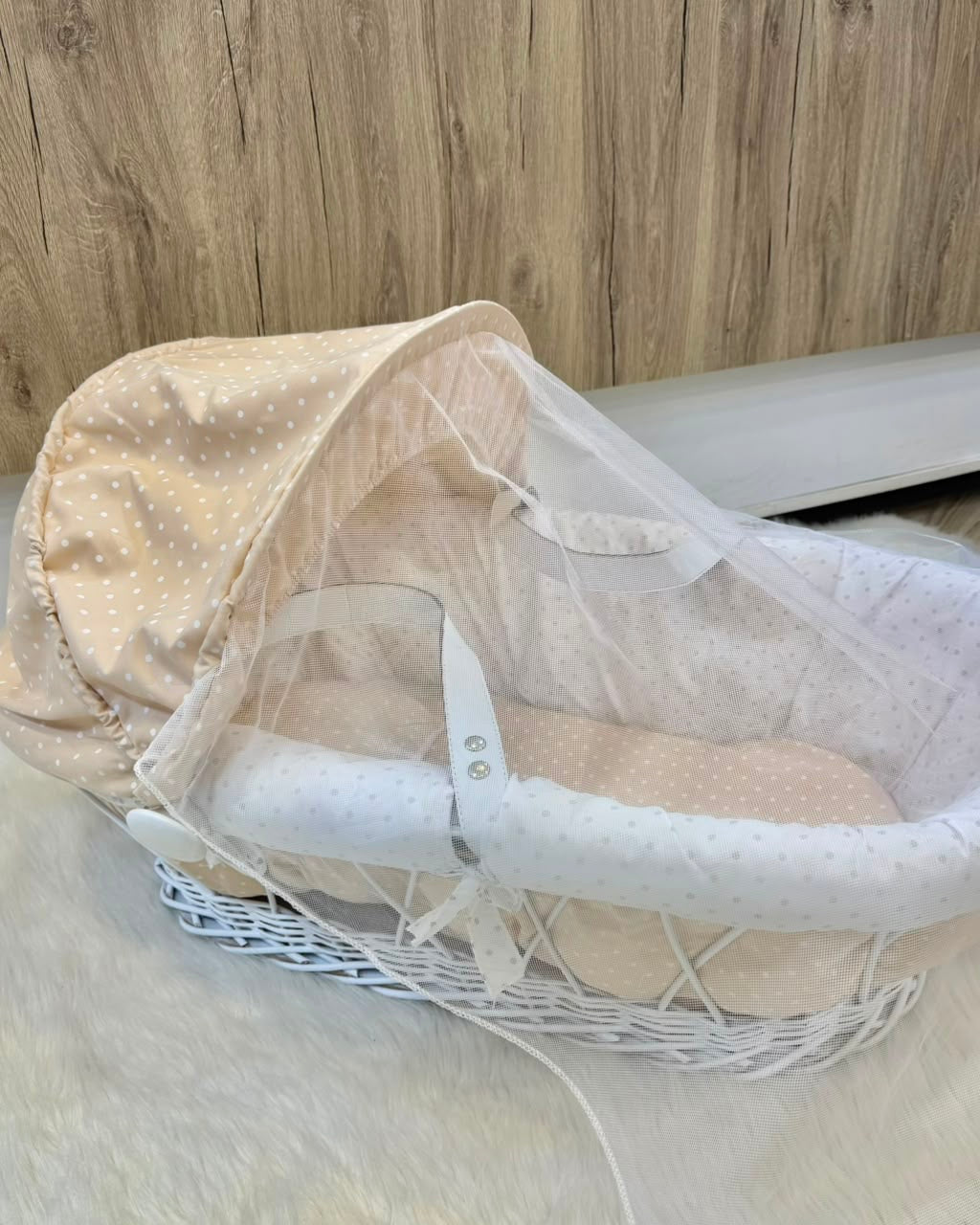 🧺 Couffin en Osier Traditionnel "Douce Nuit"