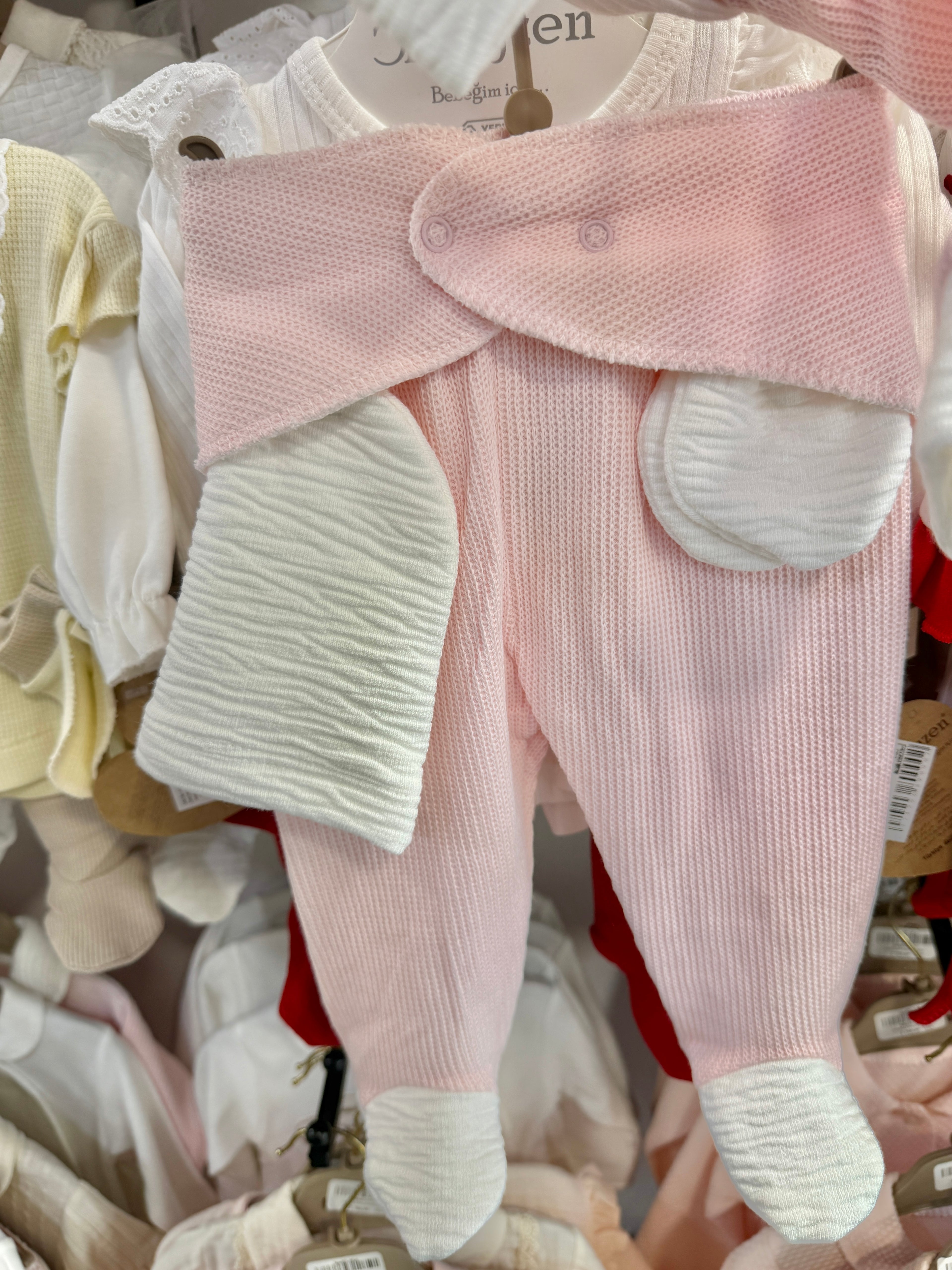 ☀️ Ensemble bébé été 5 pièces en coton doux 🌸 0-3 Mois
