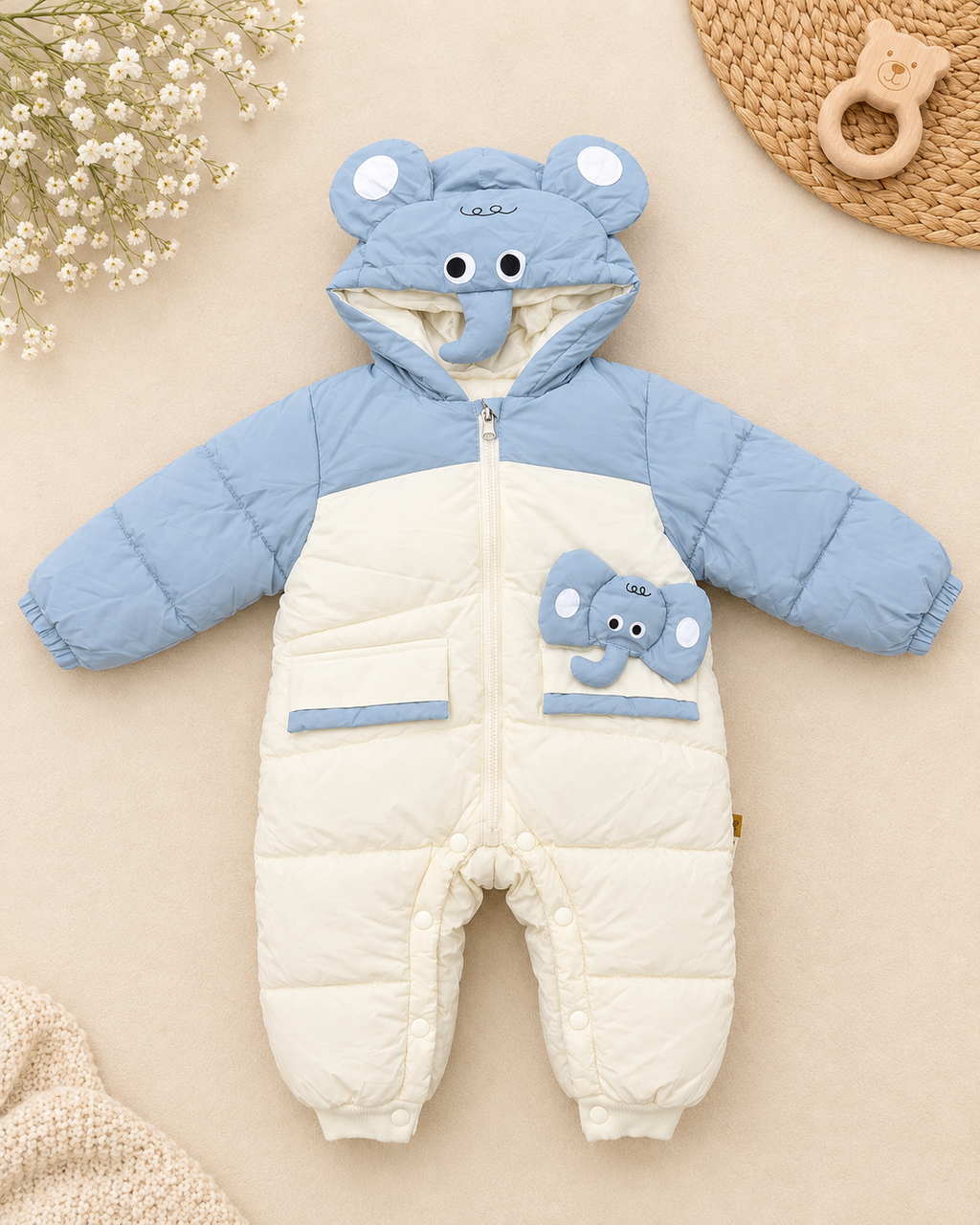 Combinaison pilote hiver éléphant bébé COSMOS BEBE