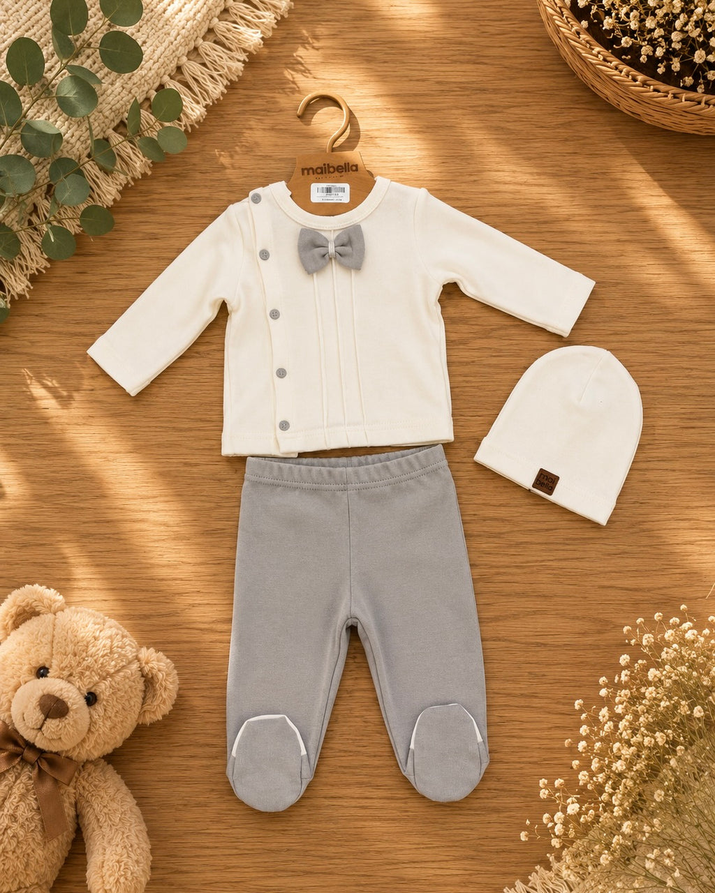 Ensemble Bébé  Papillon avec Bonnet