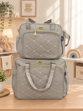 Ensemble de Sacs à Langer Chicco Gris Matelassé Anses Renforcées
