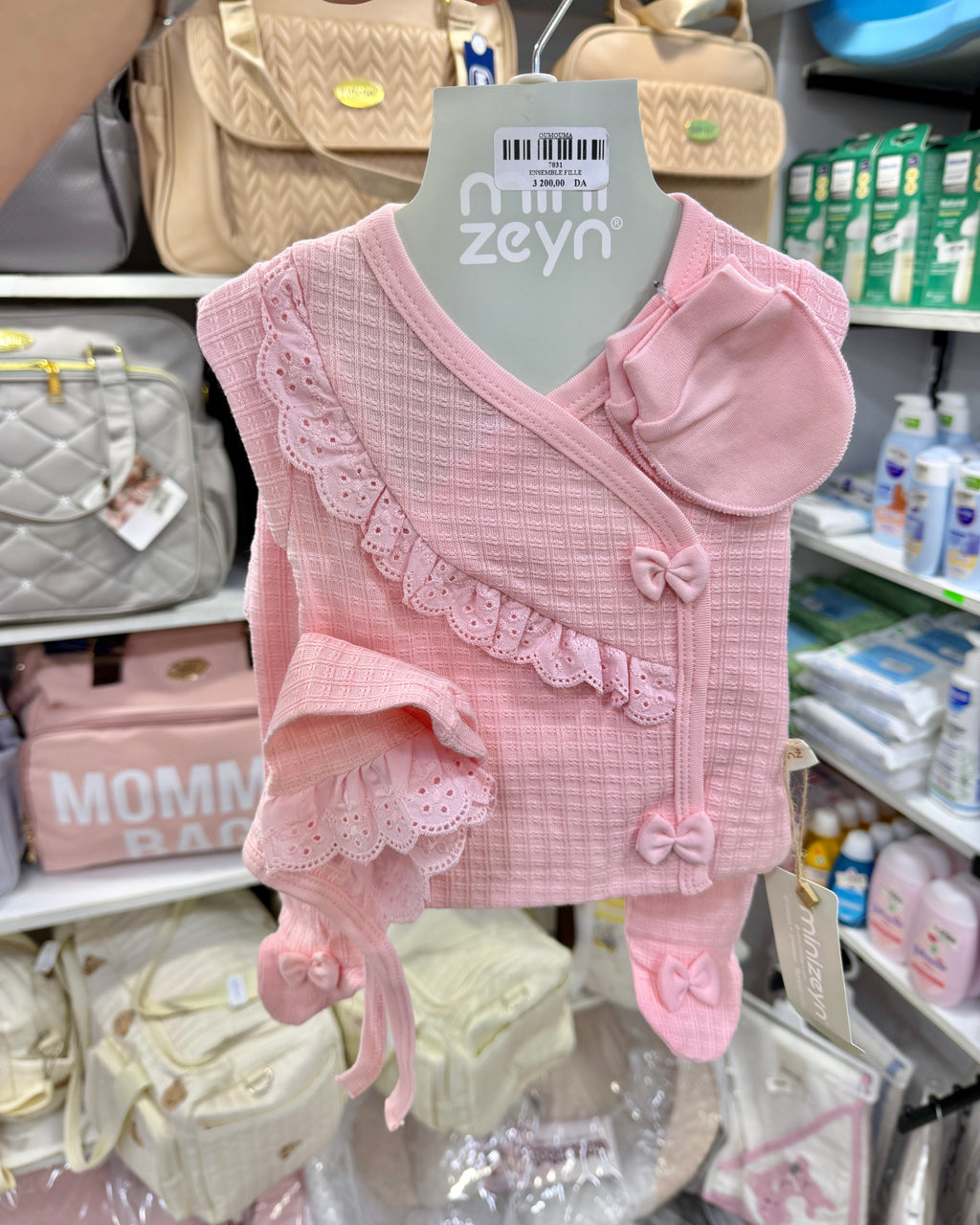Ensemble bebe 100% coton 0-3 mois
