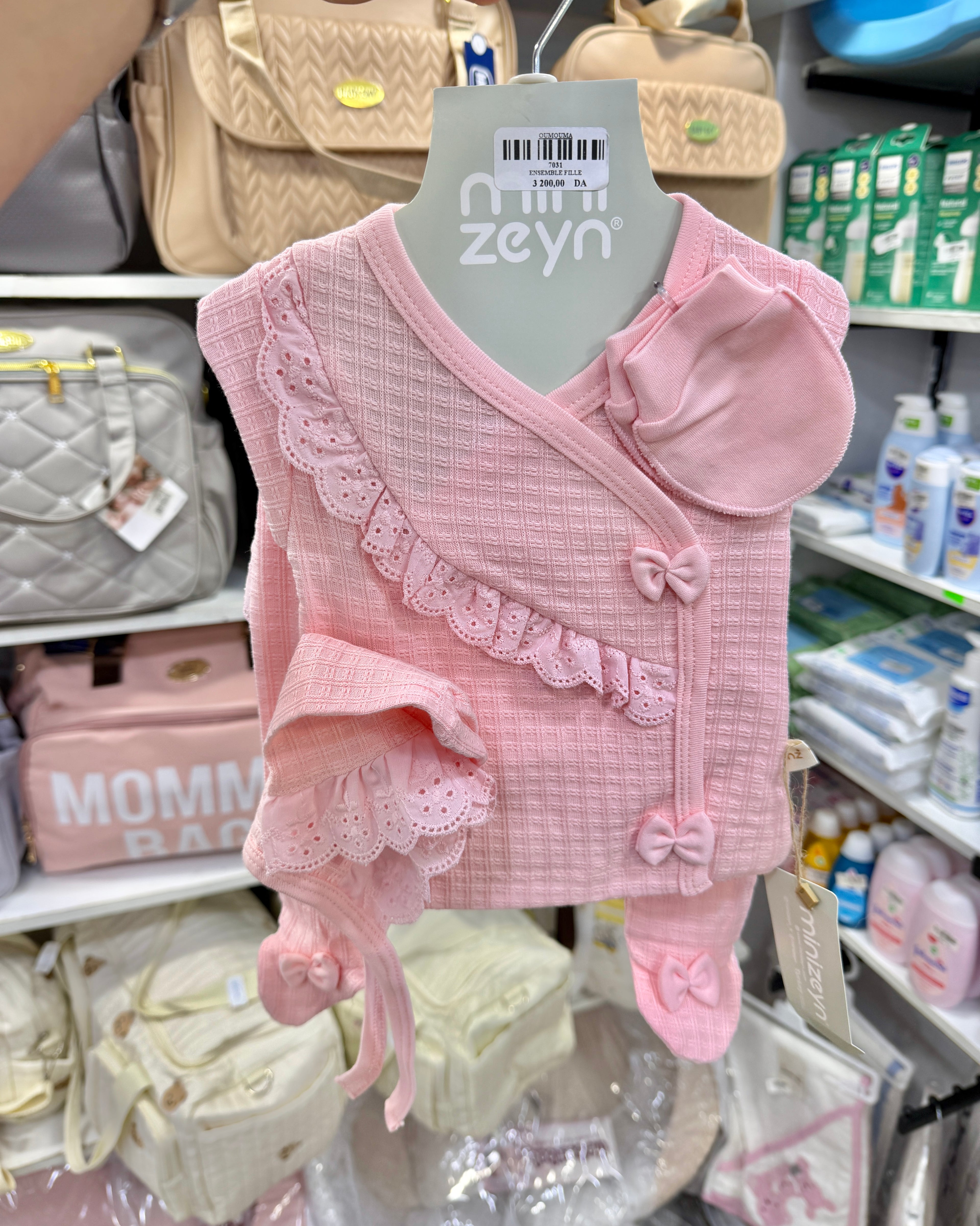 Ensemble bebe 100% coton 0-3 mois
