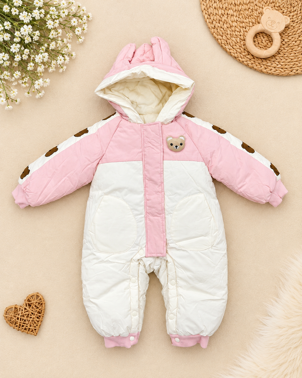 Combinaison pilote hiver ourson bébé COSMOS BEBE