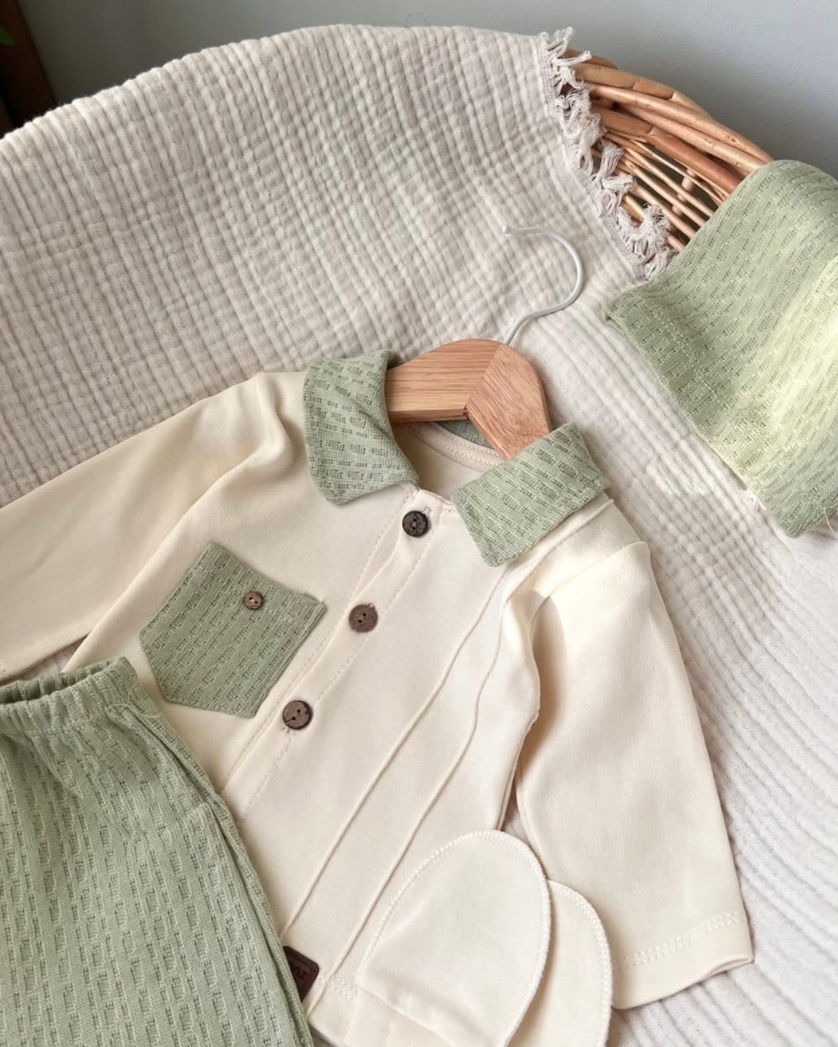 Ensemble de Naissance " élégance " – 5 Pièces