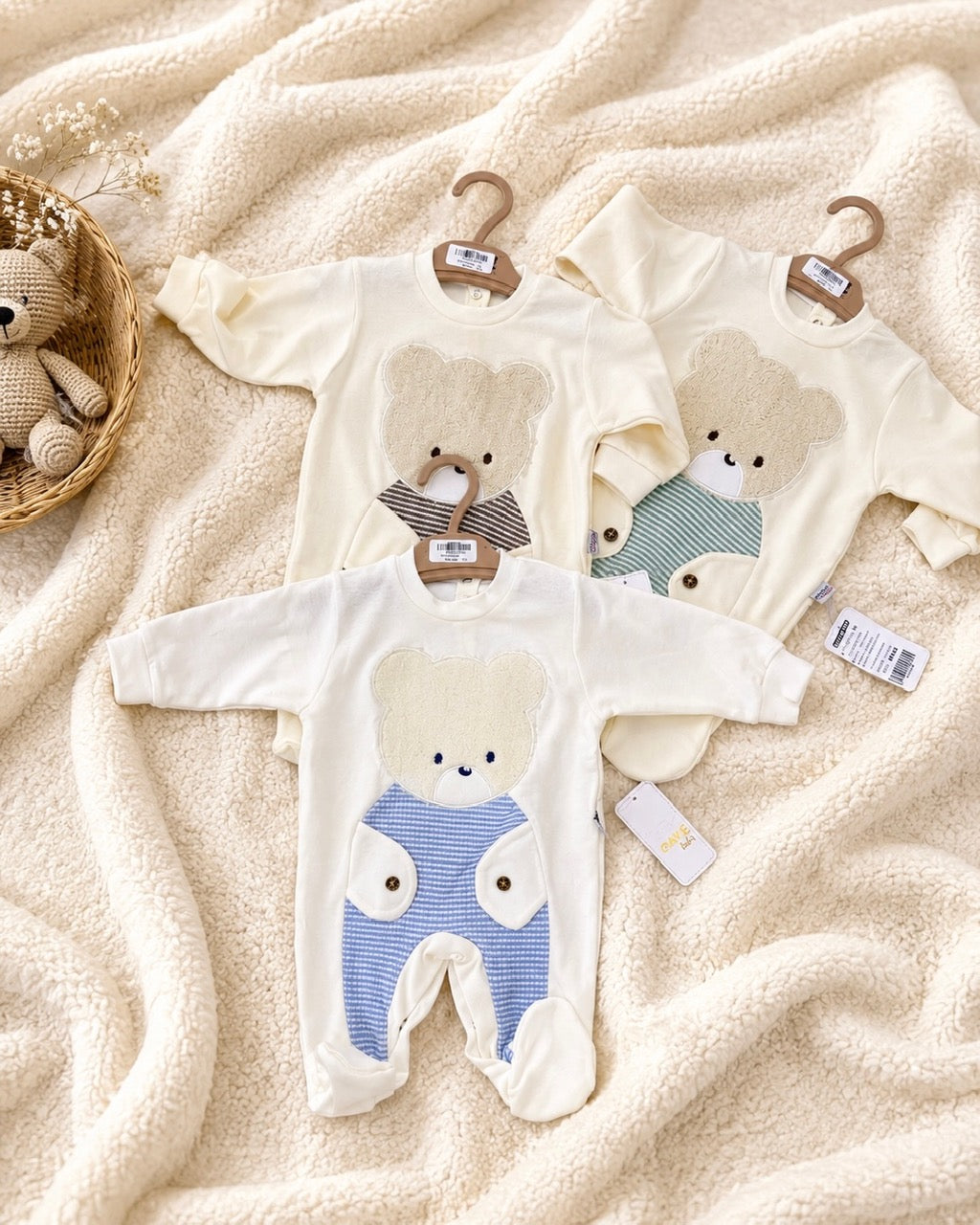 Pyjama Grenouillère Bébé Tout Doux « Petit Ourson »
