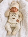 ☀️ Ensemble bébé 5 pièces en coton doux 🌸 0-3 Mois