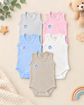 Body Débardeur Bébé Sans Manches 100% Coton – Naissance 0-3 Mois