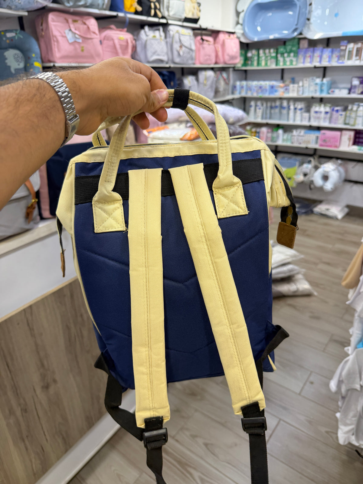 Sac à Dos de Maternité "NBS" Jaune & Rouge