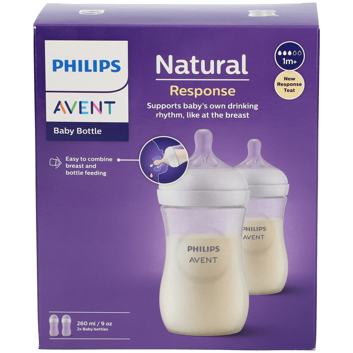Avent Philips Biberon Natural Plastique 260 ml
