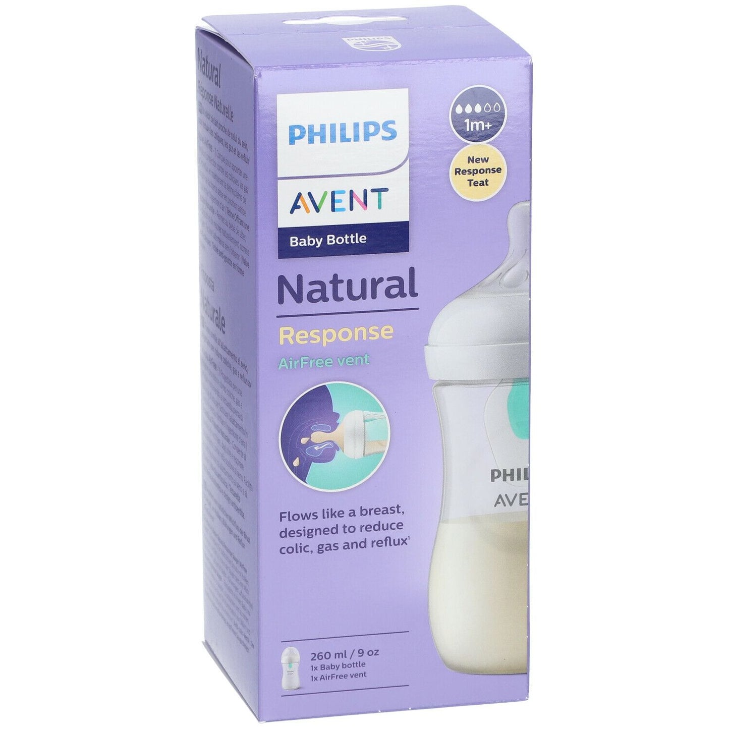 Philips Avent Biberon à Réponse Naturelle Plastique Airfree Avec Valve