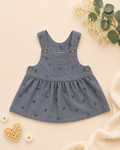 💙 Robe Salopette "Cœur Tendre" – Le Denim Chic &amp; Ludique