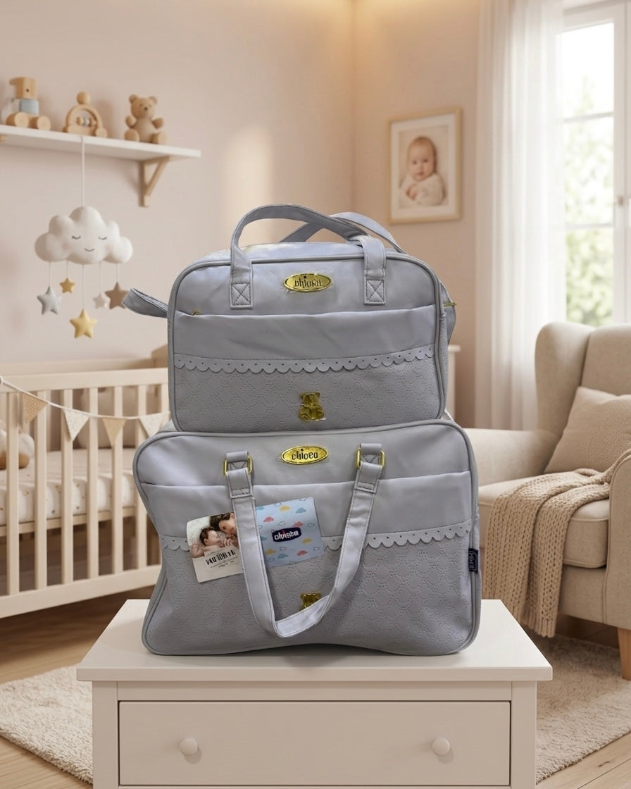 👑 Ensemble de Sacs à Langer 2 Pièces "CHICCO" – bleu
