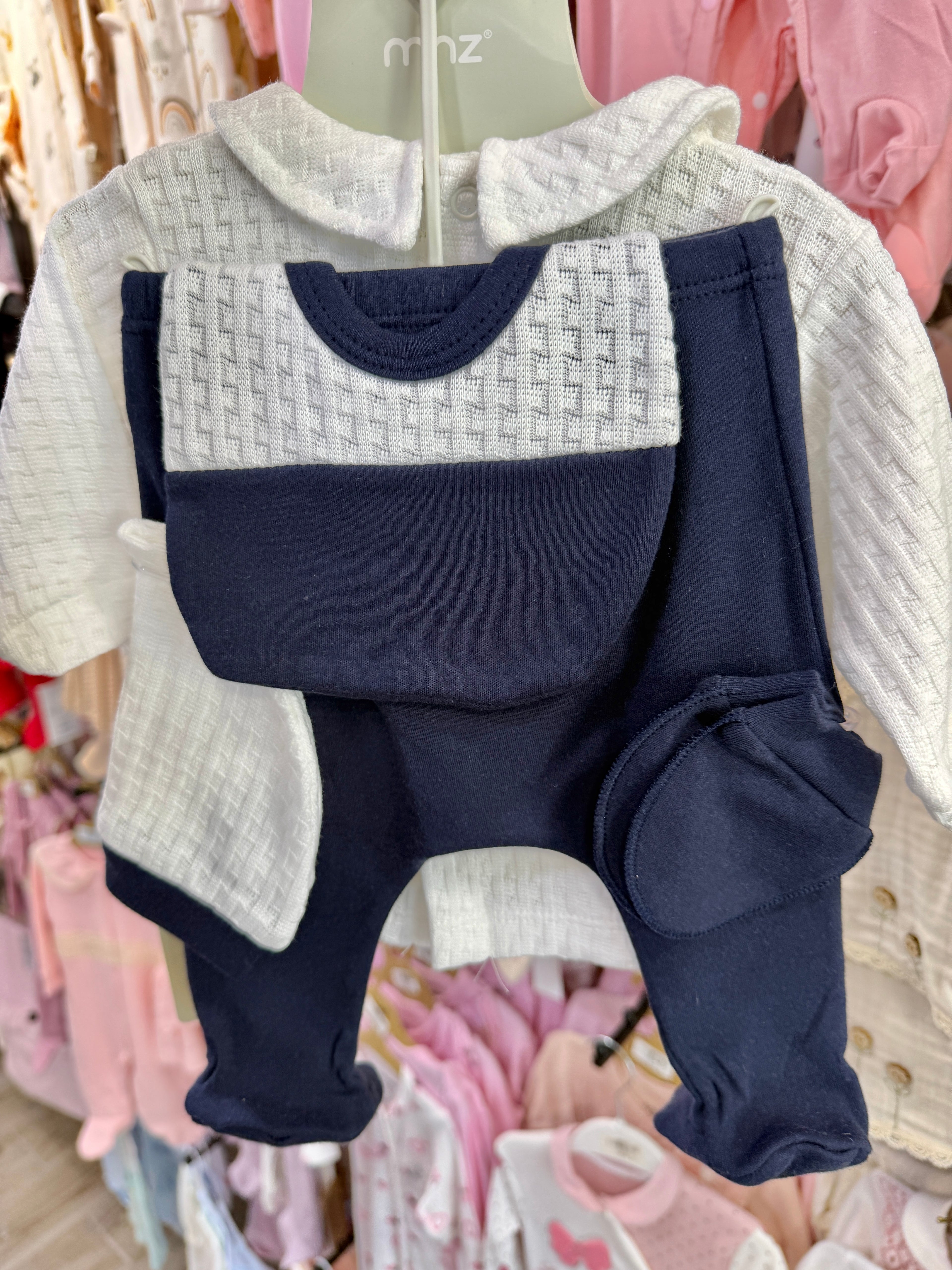 Ensemble 5 piece 100% coton 0-3 mois