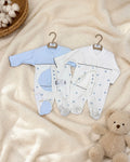 Grenouillère & Bonnet Bébé "Mini Ourson"