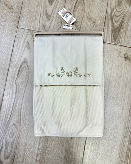 Plaide pour bébé motif fleur