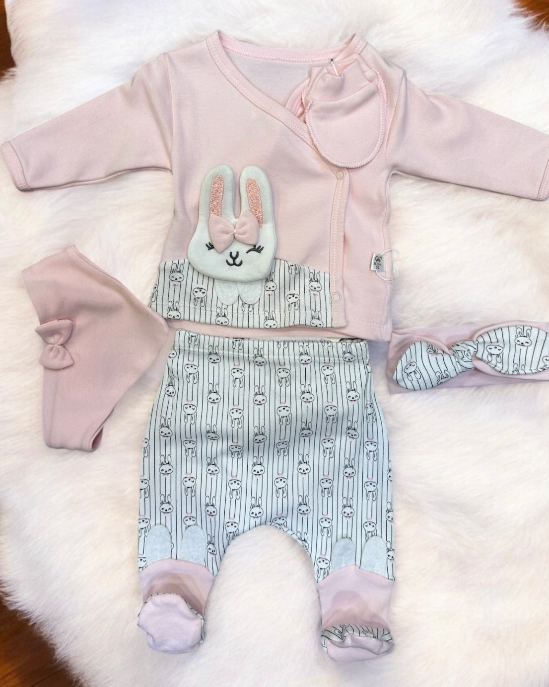 Ensemble Bébé Nouveau-Né 5 Pièces – Confort et Élégance