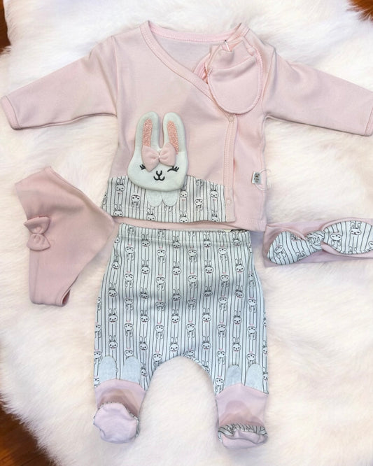Ensemble Bébé Nouveau-Né 5 Pièces – Confort et Élégance