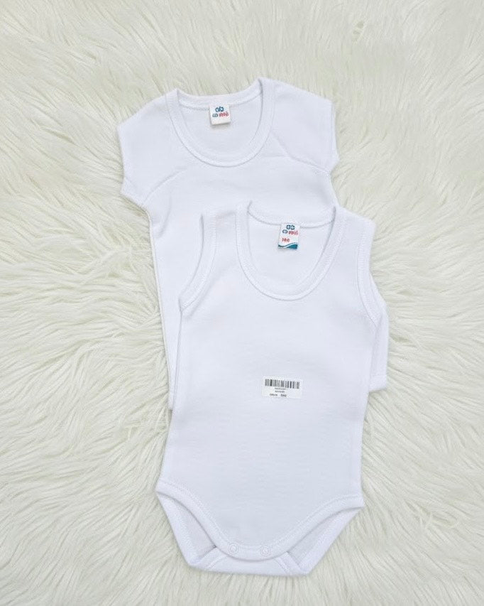 Body Débardeur Bébé – Blanc Uni