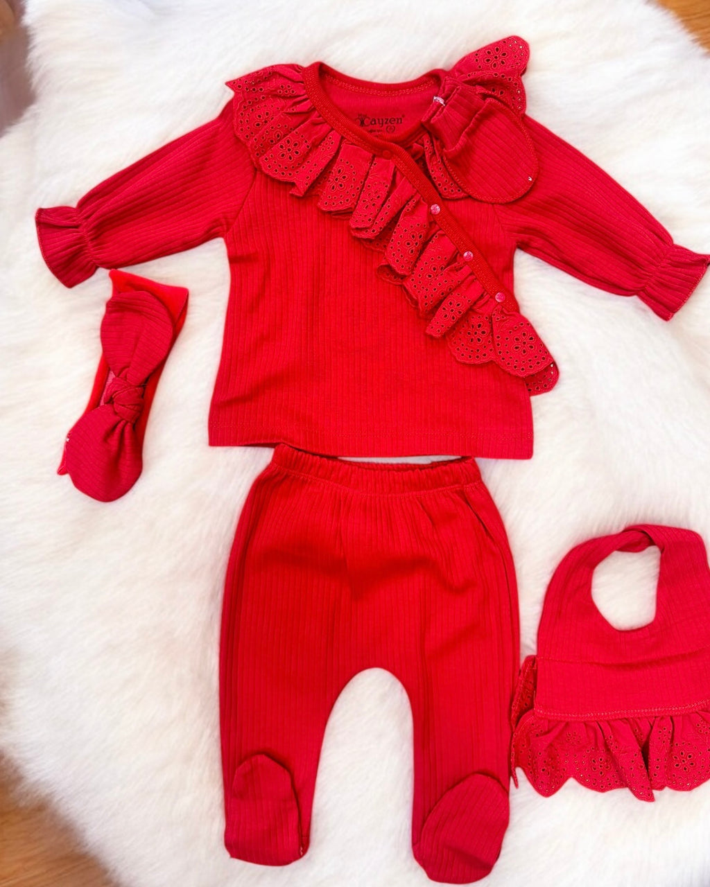 Ensemble 5 Pièces Bébé en Coton 0-3 Mois