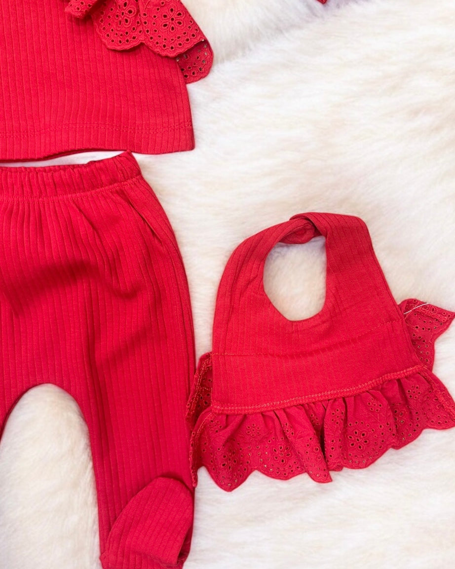 Ensemble 5 Pièces Bébé en Coton 0-3 Mois