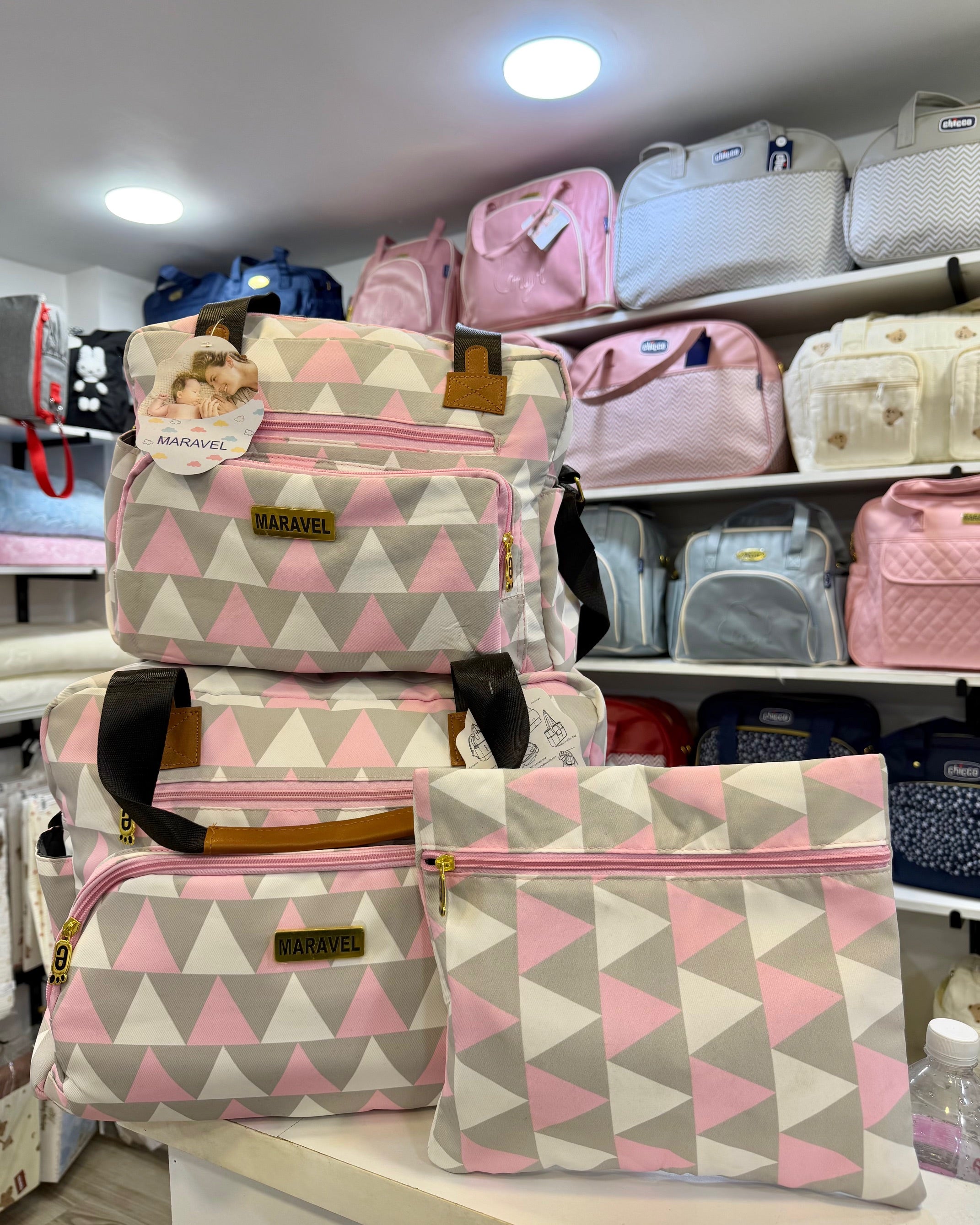 SAC MARAVEL 5 PIECES EN ROSE