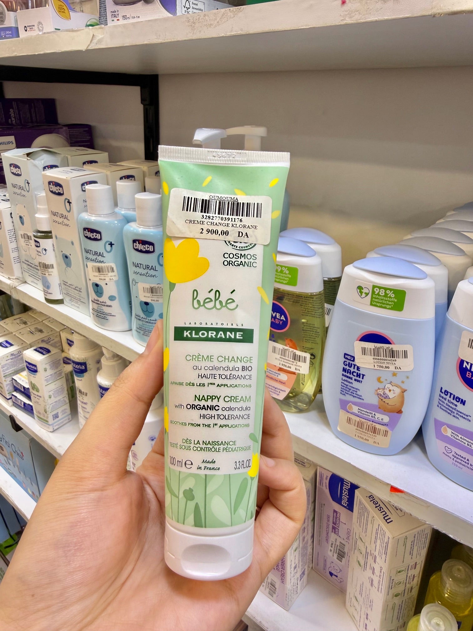 Crème Change Klorane Bébé au Calendula BIO – Haute Tolérance (100ml)
