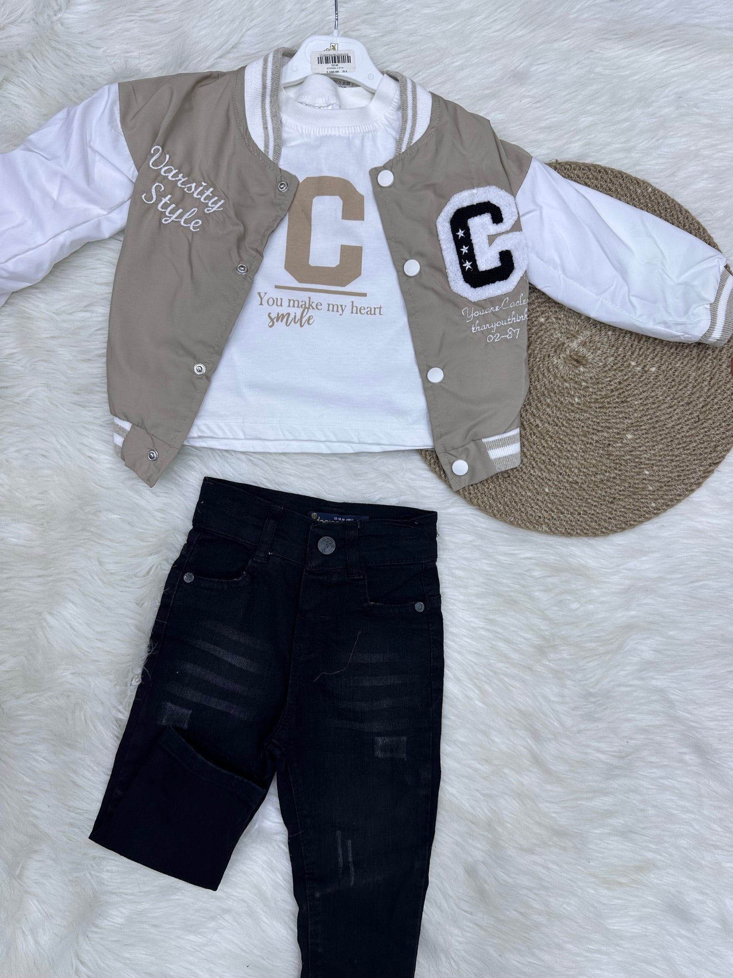 Ensemble Varsity "Champion" – Le Look Campus Américain 12-18 Mois