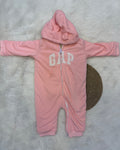 🧸 Combinaison bébé à capuche – Confort & chaleur au quotidien ROSE