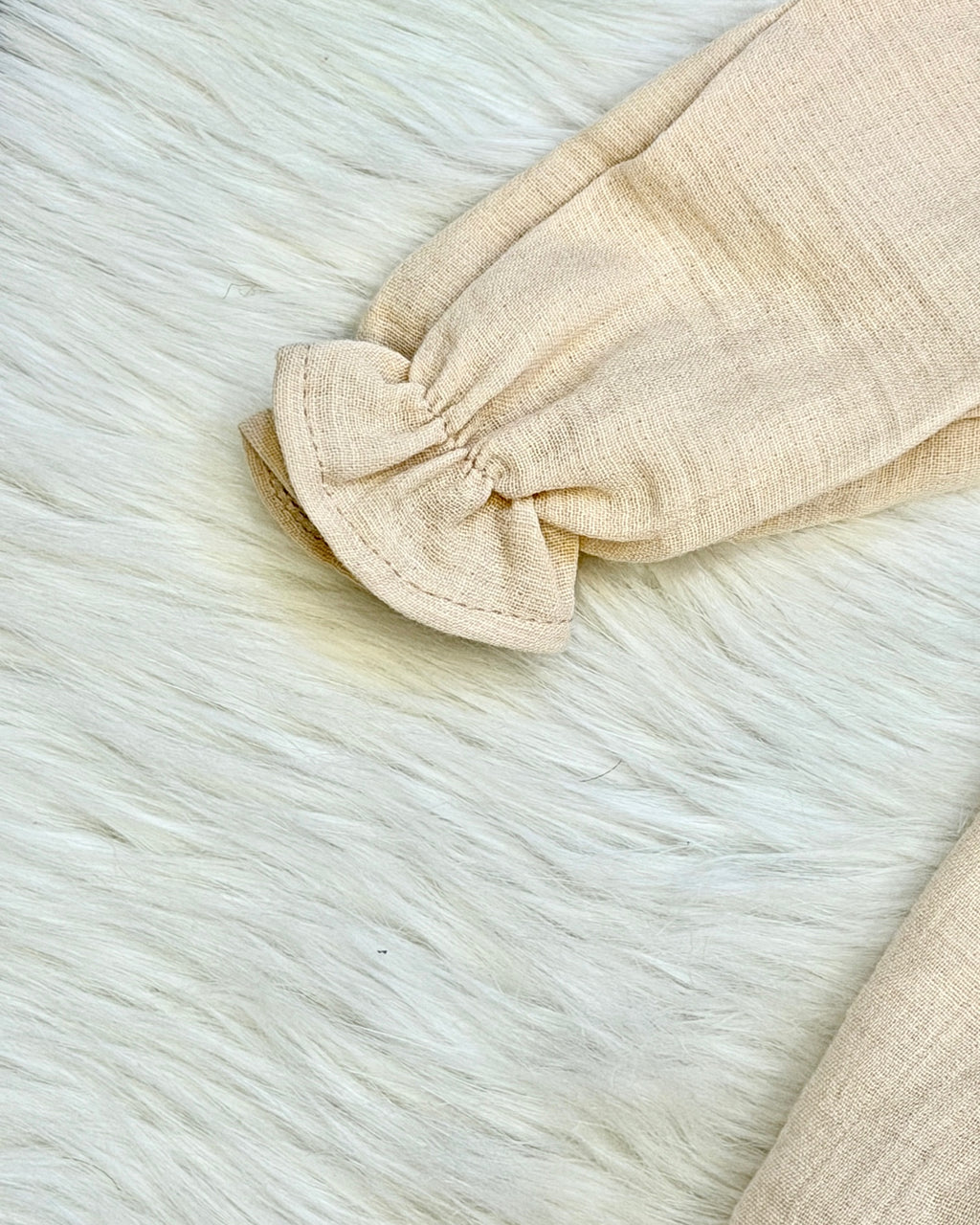 Robe Bohème en Gaze de Coton & Crochet – Douceur et Élégance Naturelle