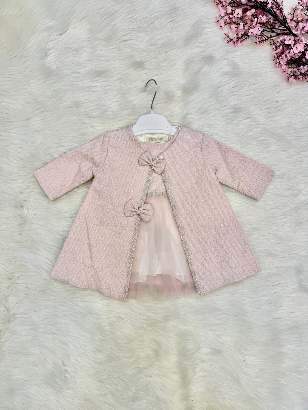 Ensemble de Cérémonie "Prestige & Tulle" – L'Élégance Haute Couture pour Bébé