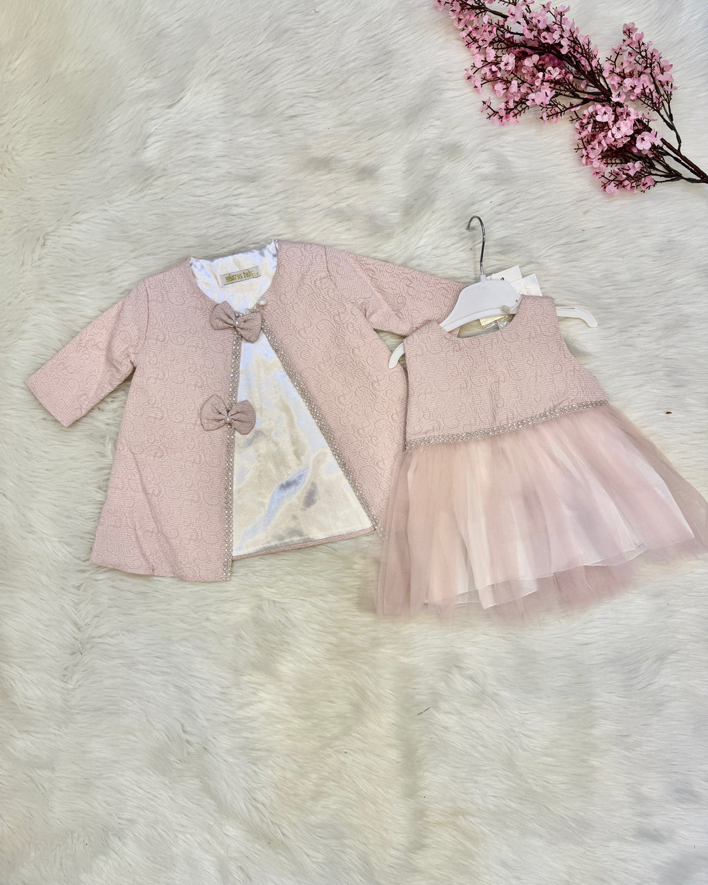 Ensemble de Cérémonie "Prestige & Tulle" – L'Élégance Haute Couture pour Bébé