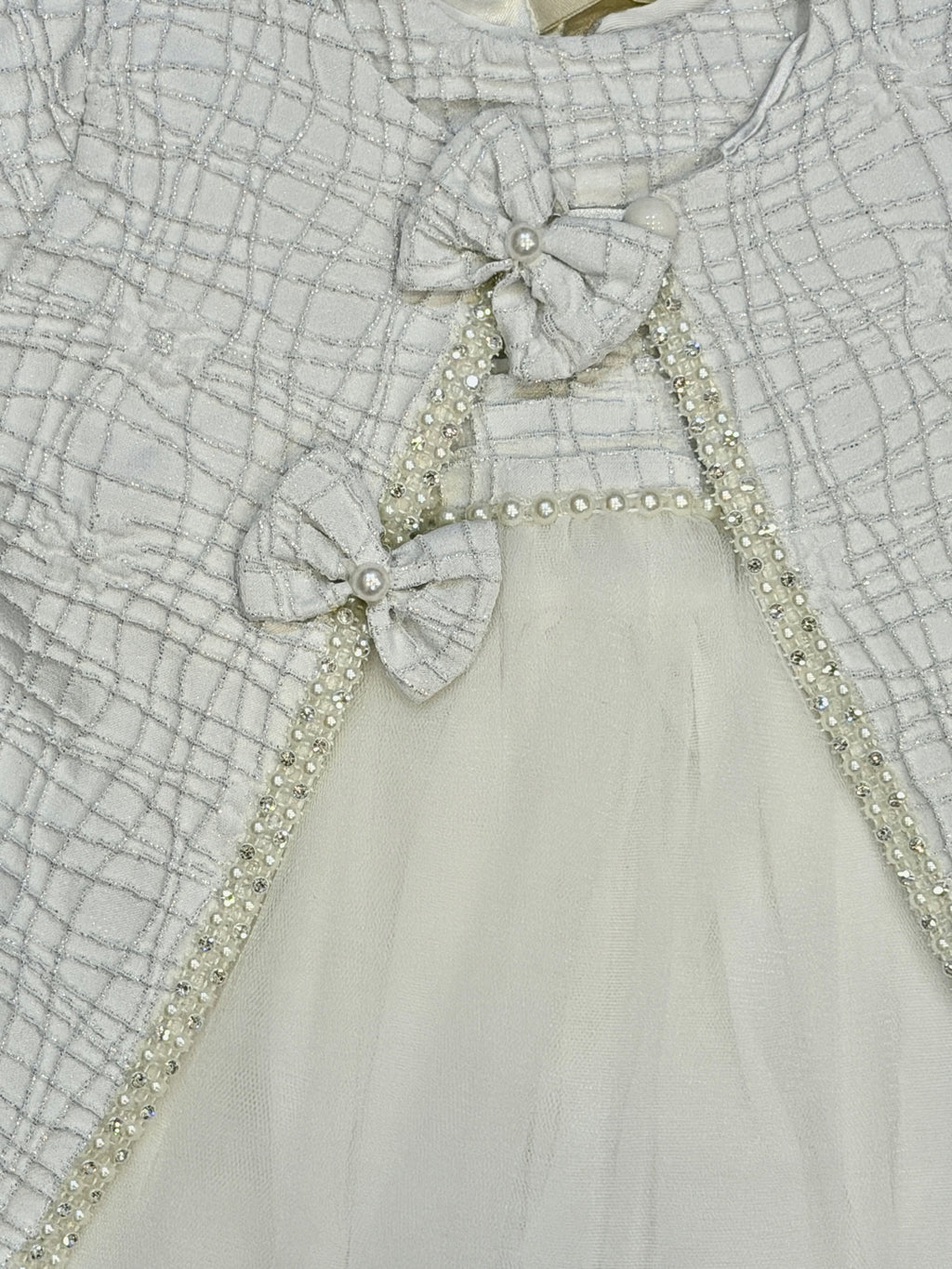 Ensemble de Cérémonie "Éclat de Perles" – Robe en Tulle & Veste Chic