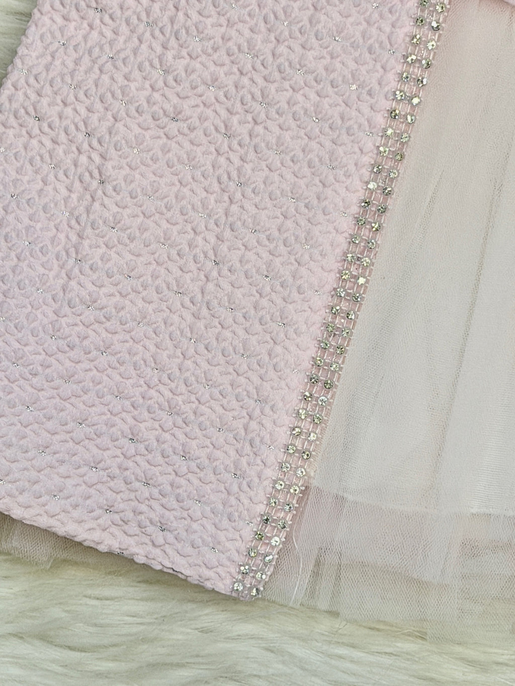 Ensemble Robe & Veste de Cérémonie "Rose Perlé" – 2 Pièces